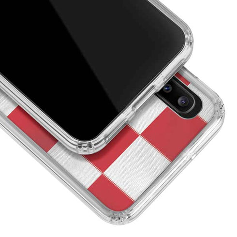 Croatia Soccer Flag Galaxy A30 Clear Case
